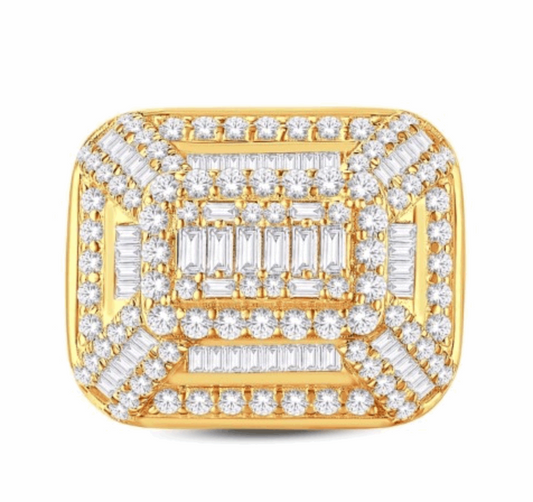 10K Gold Diamond Men's Ring 2.15CT