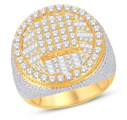 10KT Gold Diamond Men's Ring 4.25CT