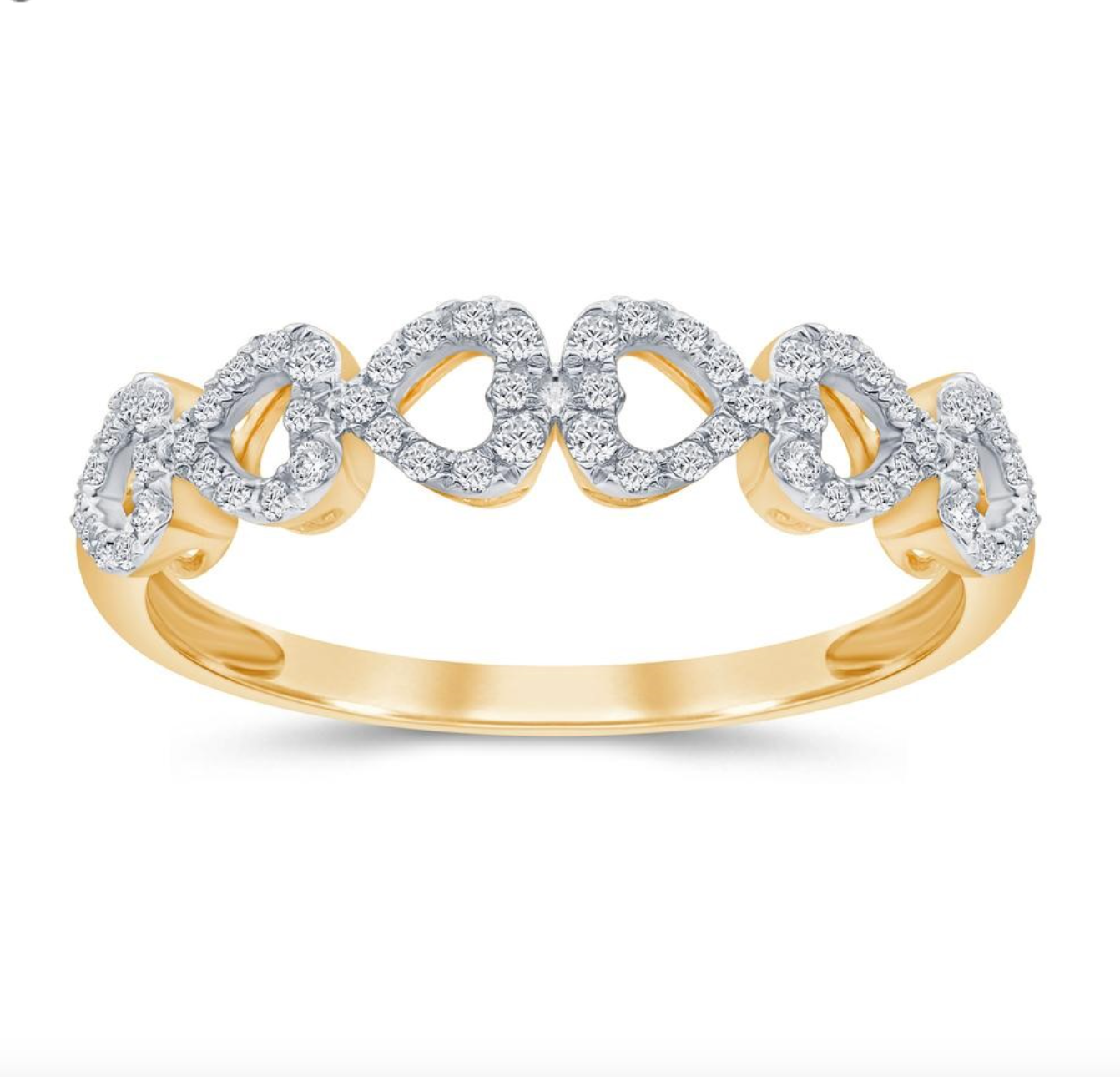 10KT Gold Diamond Women's Ring 0.24CTW
