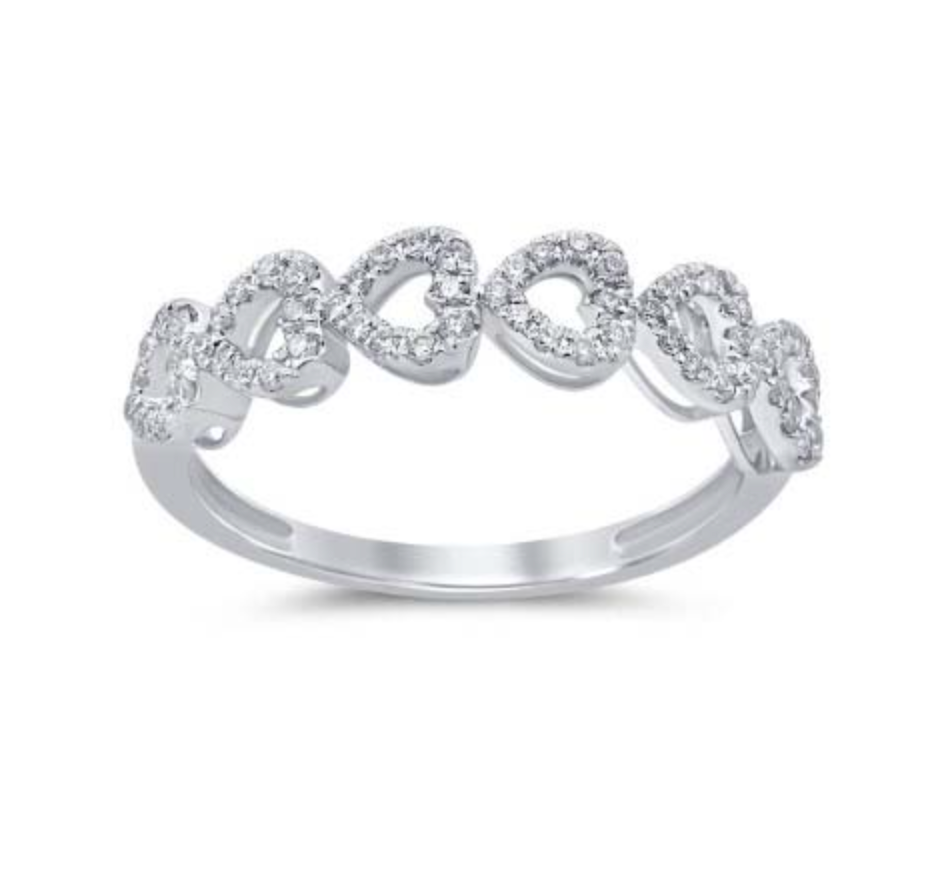 10KT Gold Diamond Women's Ring 0.24CTW