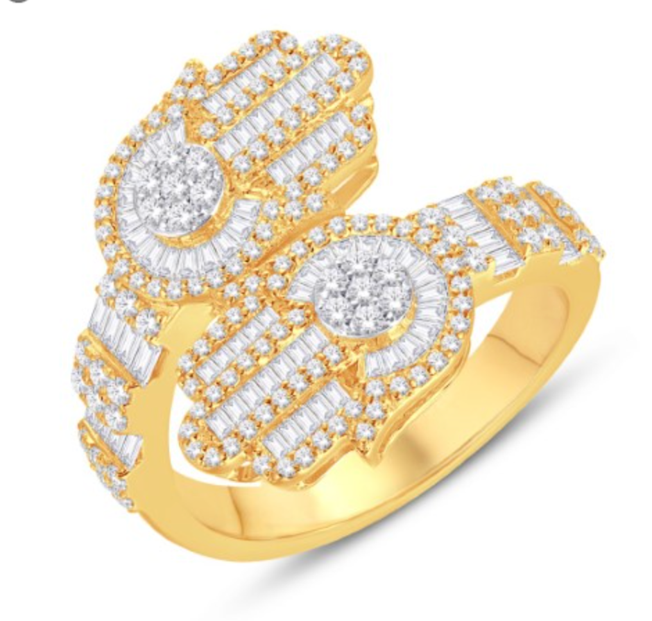 10KT Gold Diamond Women's Ring 1.16CTW