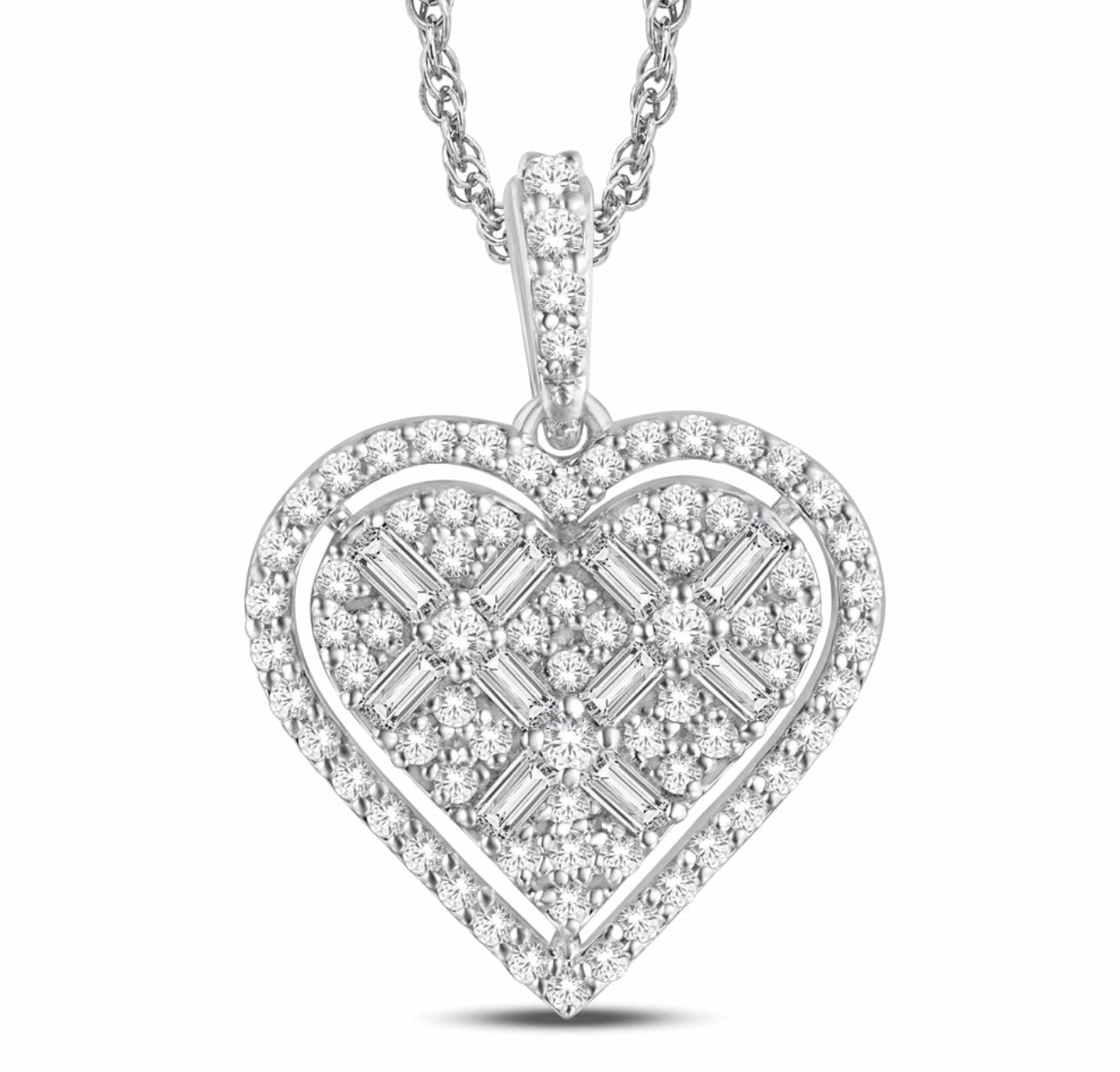 10K Gold Diamond Pendant 0.51CT