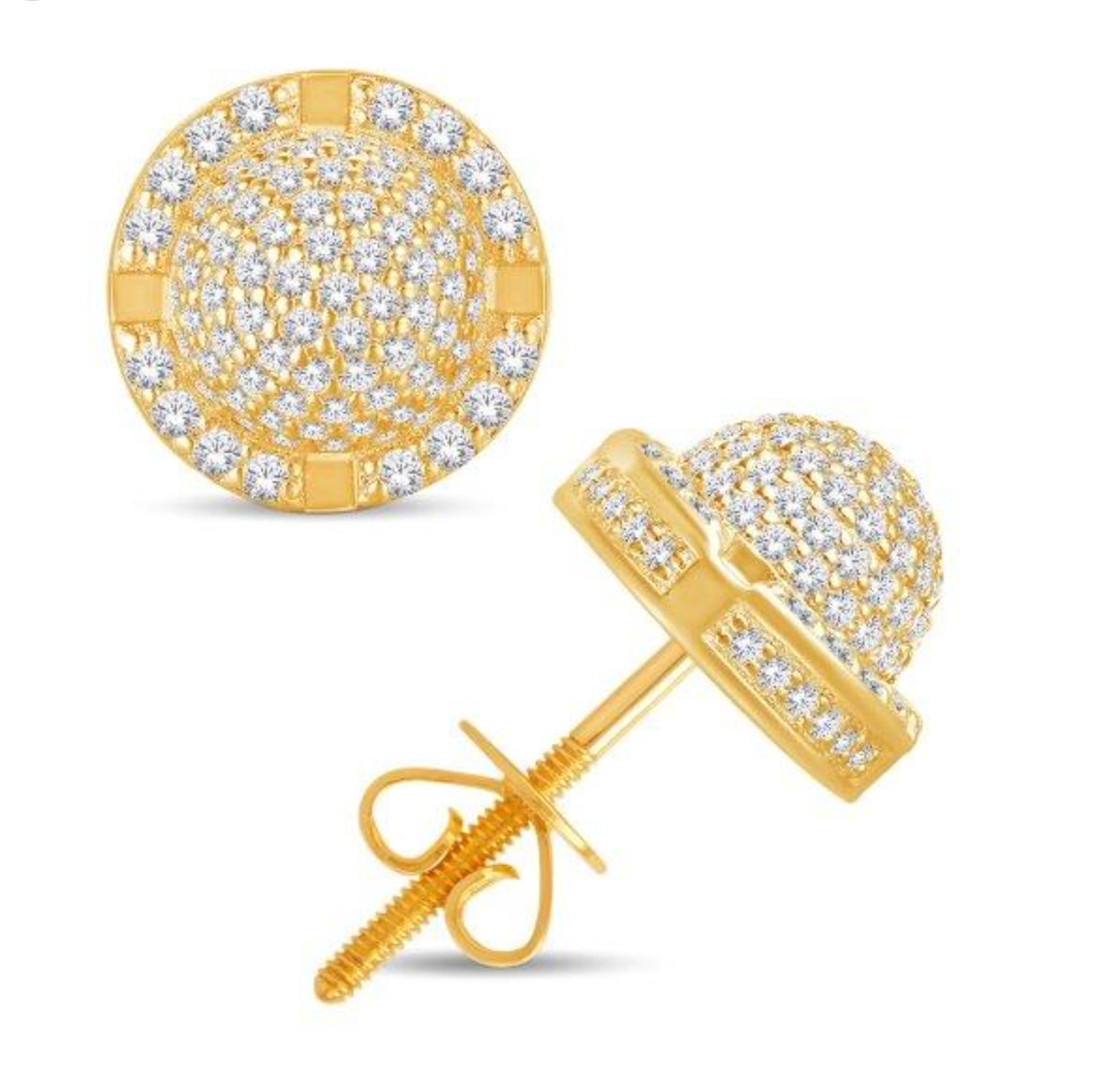 10K Gold Diamond Stud Earring