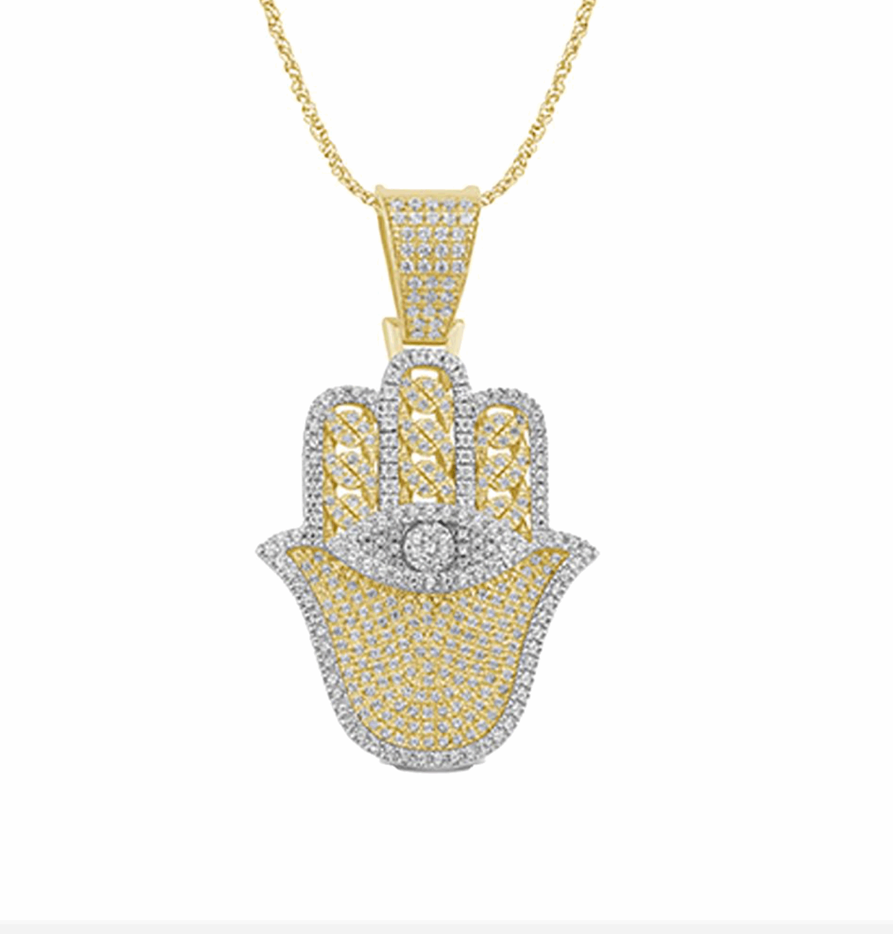 10K Gold Diamond Pendant 0.68CT