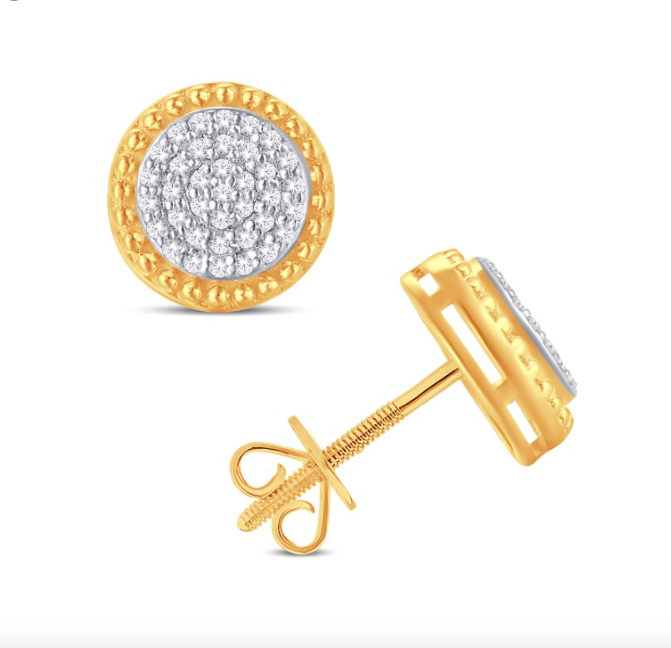 10K Gold Diamond Stud Earring