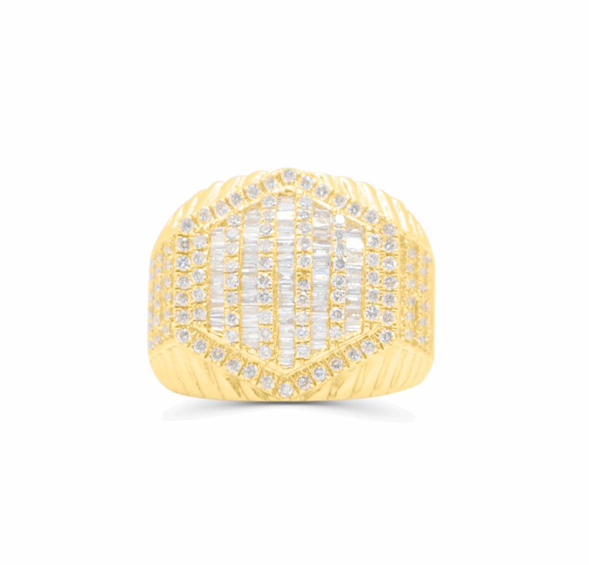 10K Gold Diamond Men's Ring 2.30CT