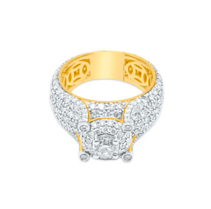 10K Gold Diamond Men's Ring 3.00CT