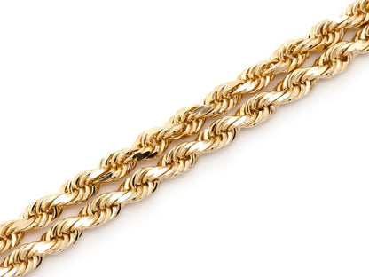 3mm 10K Solid Rope Chain
