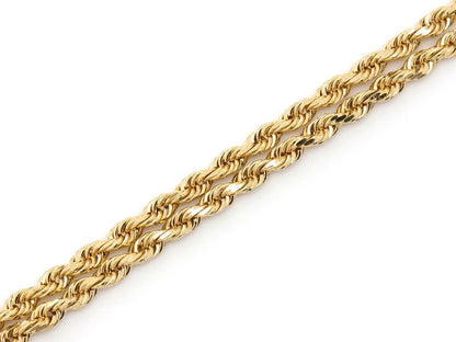 2.5mm 10K Solid Rope Chain