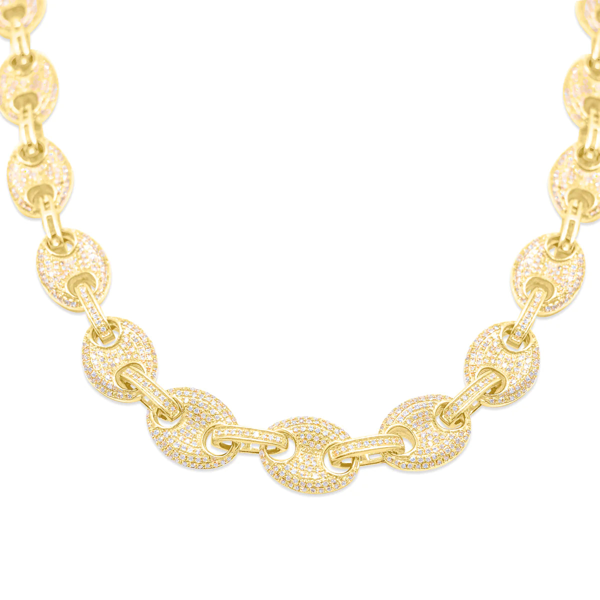 10K Mariner Link Gold Diamond Necklace