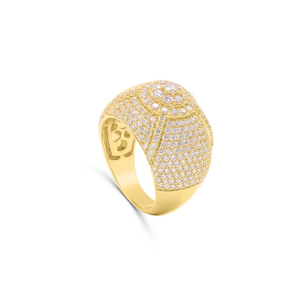 14K Gold Diamond Men's Ring