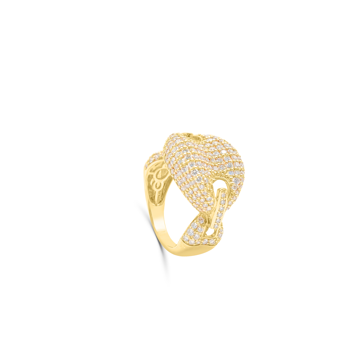 14K Gold Diamond Men's Ring