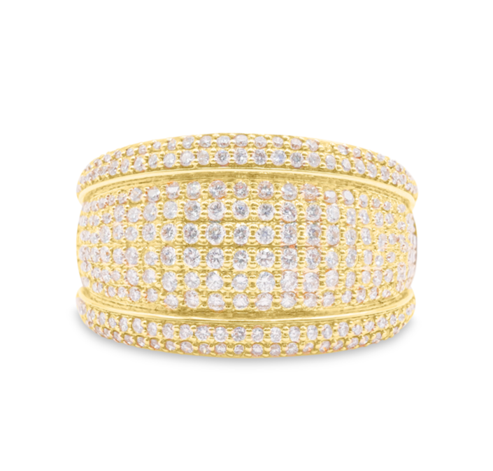 14K Men Gold Diamond Ring 2.56CT