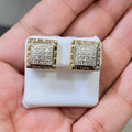 10K Gold Diamond 1.00 CTW Two Tone Earring