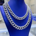 Moissanite Cuban Link Chains [41.91CTW - 47.29CTW] in 925 Sterling Silver