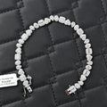 Multi Shaped Oval Square Heart Pear Bracelet  [4.00 CTW] Moissanites in 925 Sterling Silver