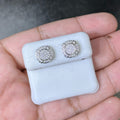 0.38 CTW Moissanite Round Cut Stud Earrings 925 Sterling Silver