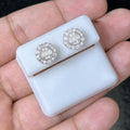 1.04 CTW Moissanite Layered Baguettes Stud Earrings 925 Sterling Silver