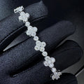Round Clover Bracelet [7.46CTW] Moissanites in 925 Sterling Silver