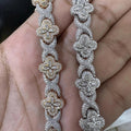 10mm VVS Clover Infinity Moissanite Bracelet in 925 Sterling Silver