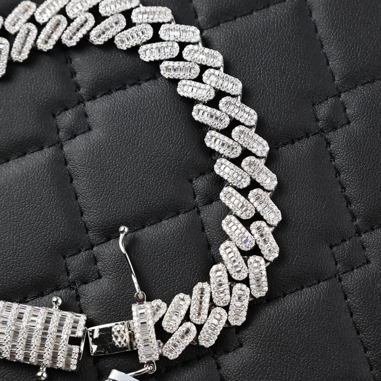 Iced Out Miami Cuban Bracelet [10 CTW] Moissanites in 925 Sterling Silver