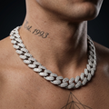 Big Iced Out Moissanite Chain [51.53CTW] in 925 Sterling Silver