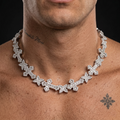 Custom Iced Out Cross Moissanite Chain [23.51CTW] in 925 Sterling Silver