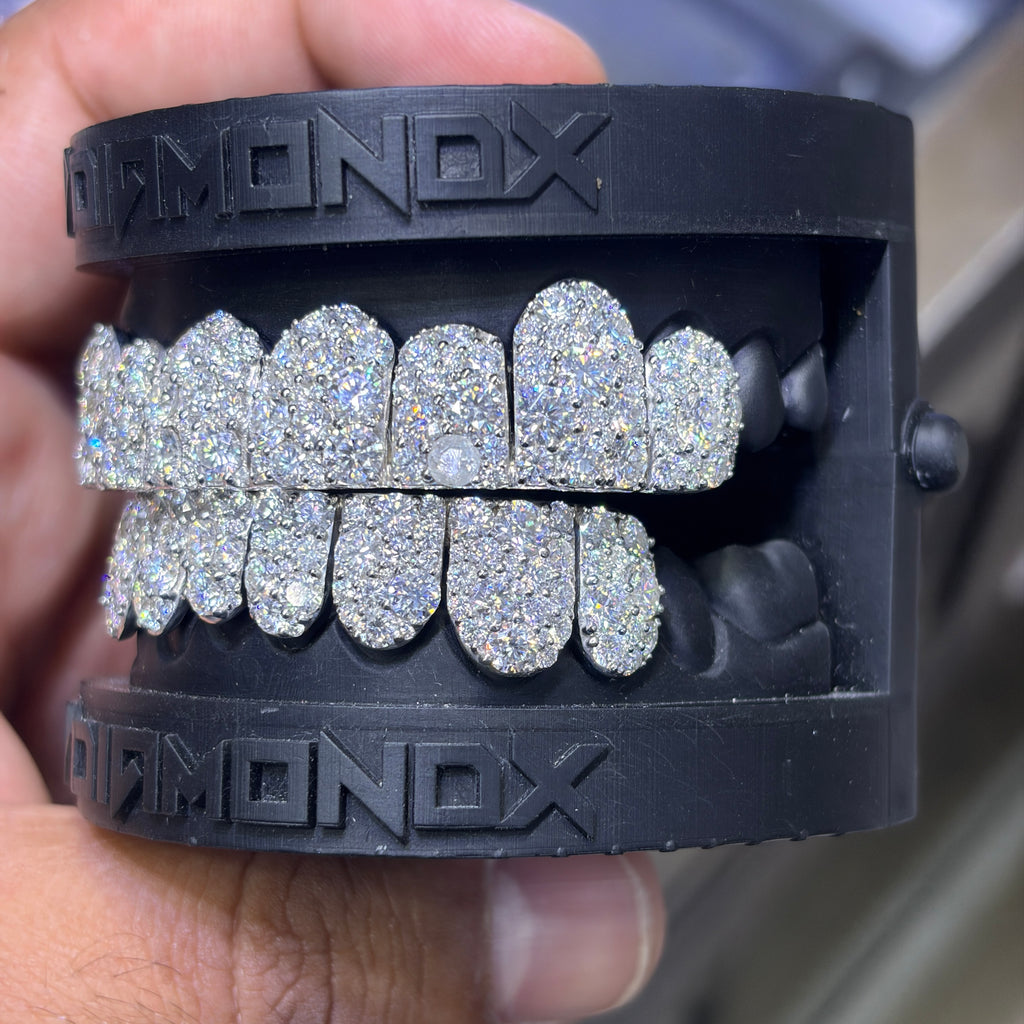 Custom Iced Out Moissanite Jumbo Galaxy Setting Grillz
