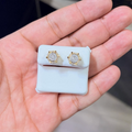 10K Gold Two Tone Diamond 0.33 CTW Earring