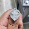 Men Moissanite Ring Cross Shaped [5.82 CTW] in 925 Sterling Silver