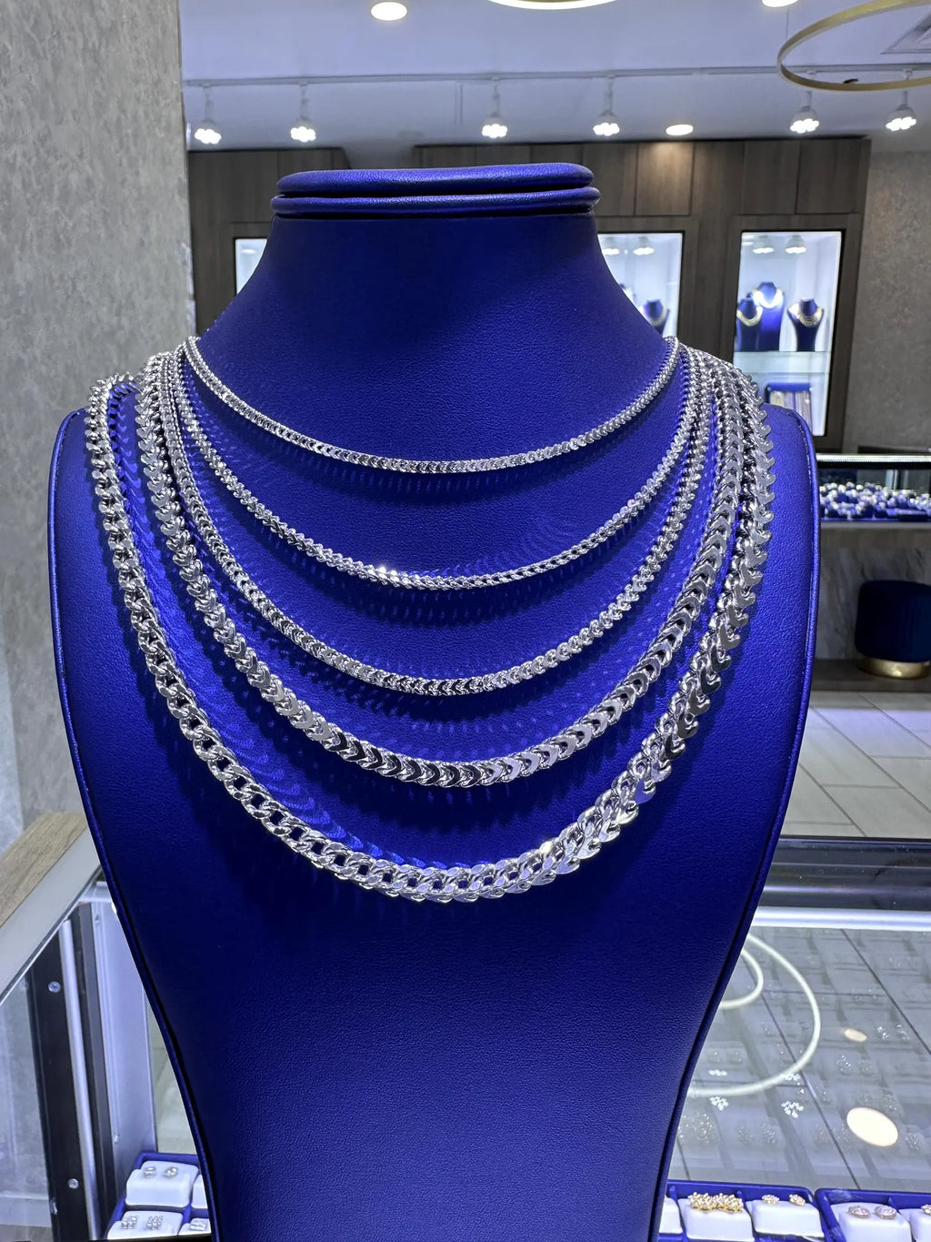 925 Sterling Silver Franco Chains