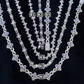 Moissanite Necklace/Bracelet Bundle [VVS Moissanite / 925 Sterling Silver]