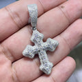 Thick Cross Pendant VVS1 Moissanite [4.45 CTW] 925 Sterling Silver