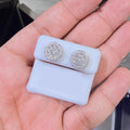10K White Gold Diamond 0.75 CTW Round Earring