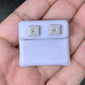 1.50 CTW Moissanite Square Shaped Stud Earrings 925 Sterling Silver