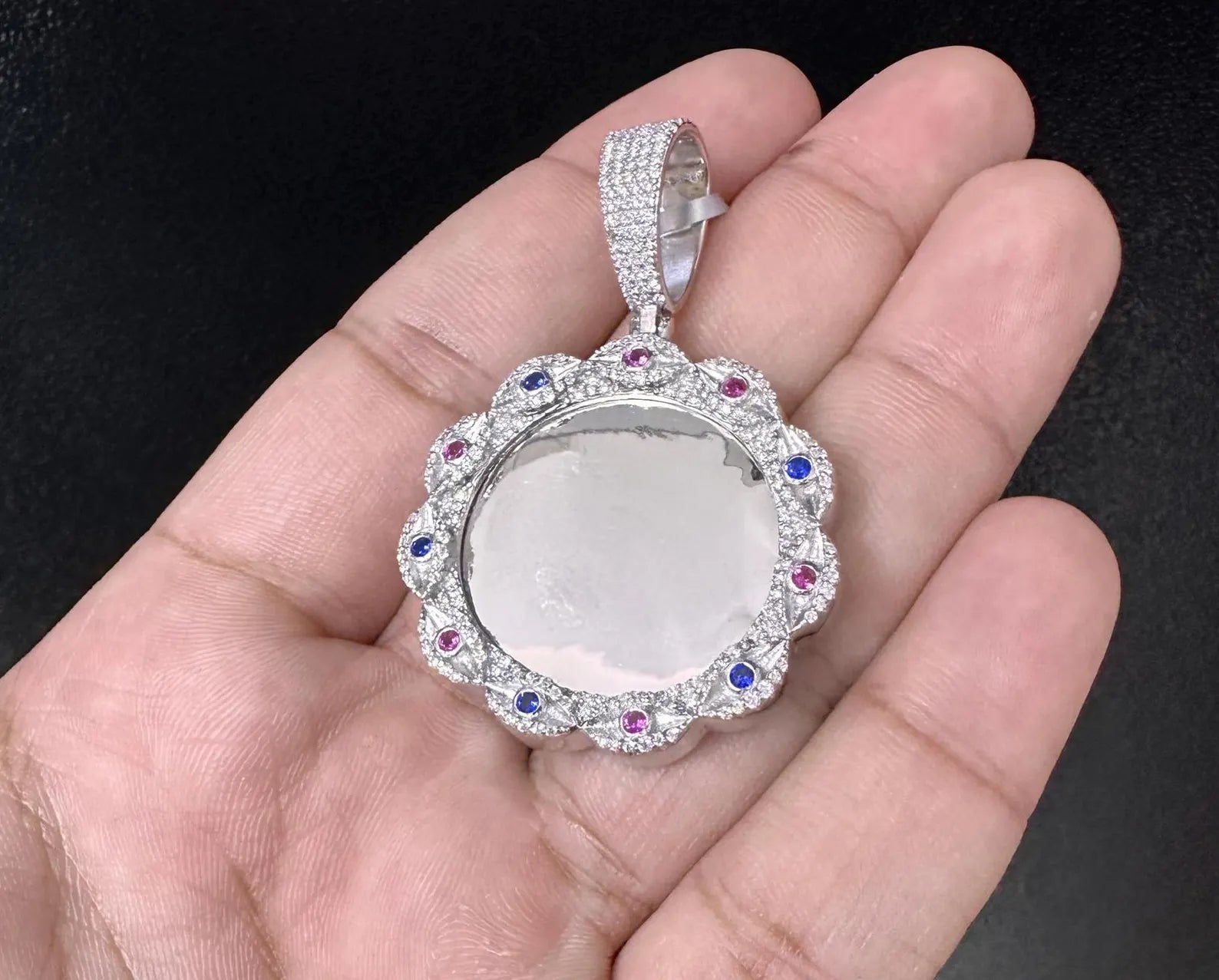 Memory Charm Pendant VVS1 Moissanite [1.20 CTW] 925 Sterling Silver