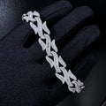 Custom Iced Out Bracelet [10.86 CTW] Moissanites in 925 Sterling Silver