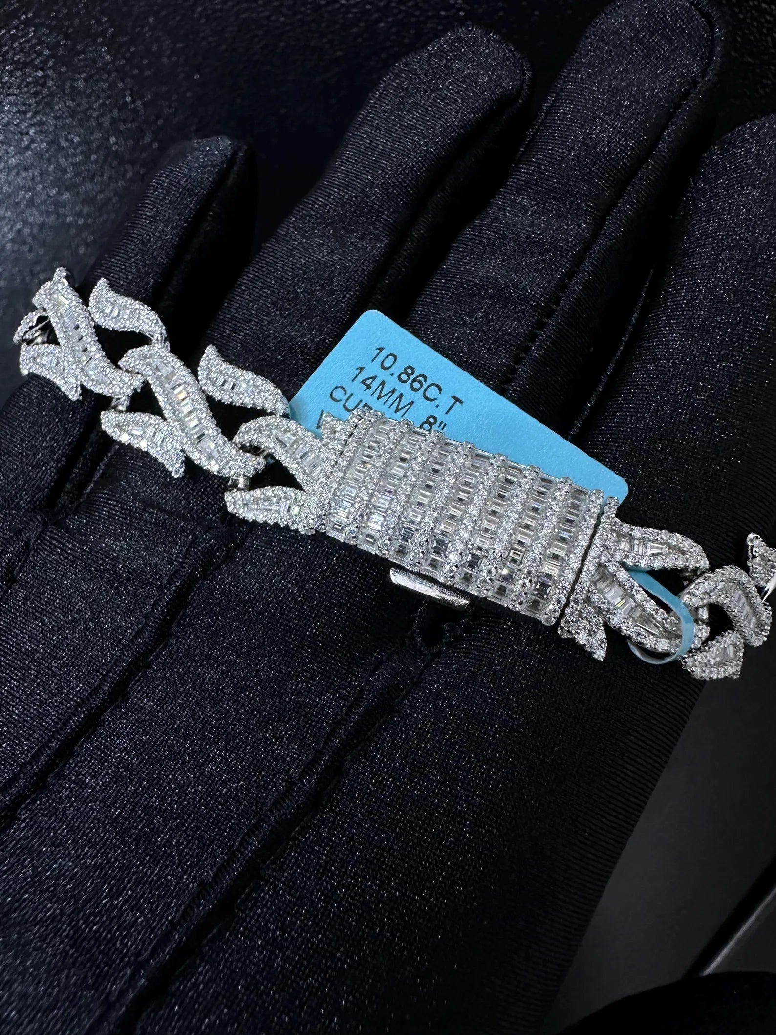 Custom Iced Out Bracelet [10.86 CTW] Moissanites in 925 Sterling Silver
