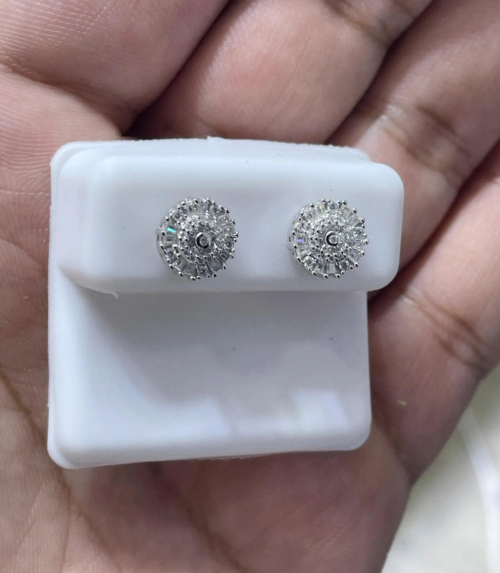 0.56 CTW Moissanite Classic Stud Earrings 925 Sterling Silver