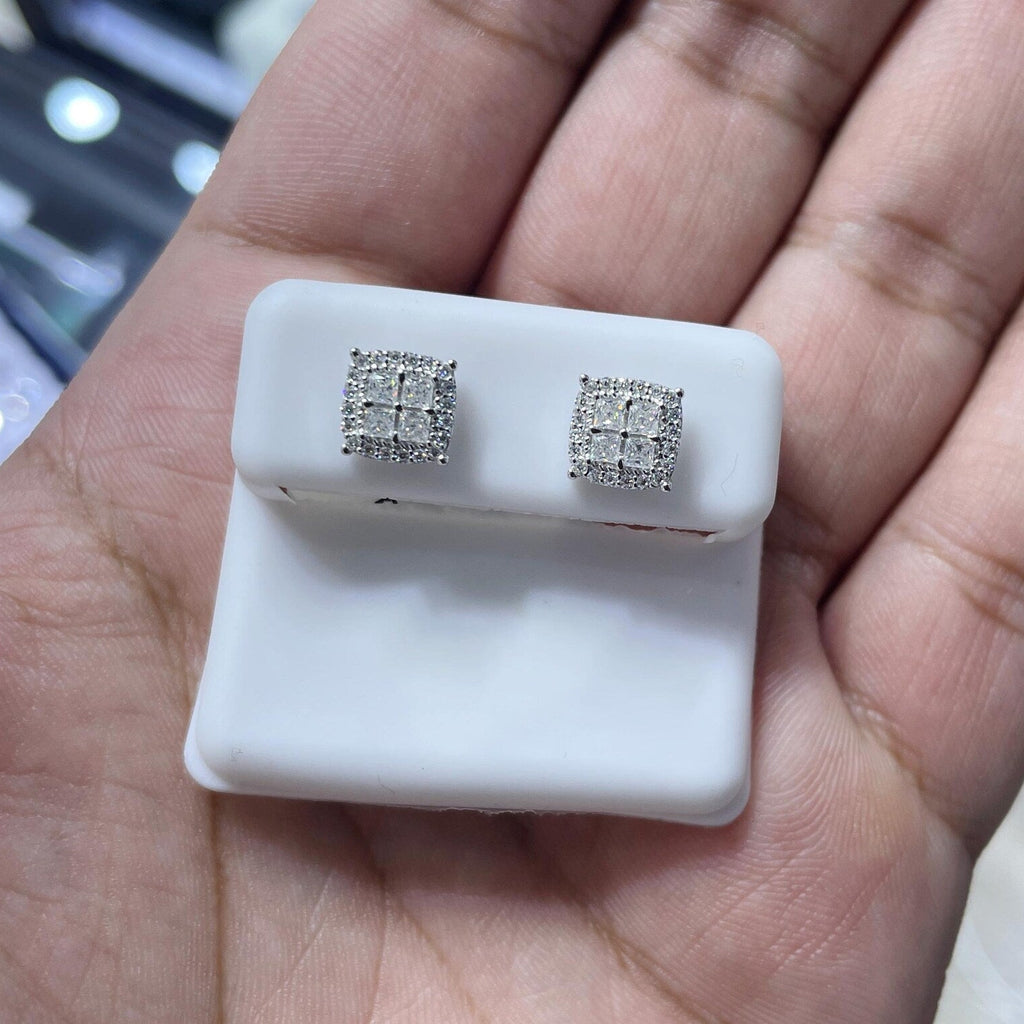 0.66 CTW Moissanite Stud Earrings 925 Sterling Silver