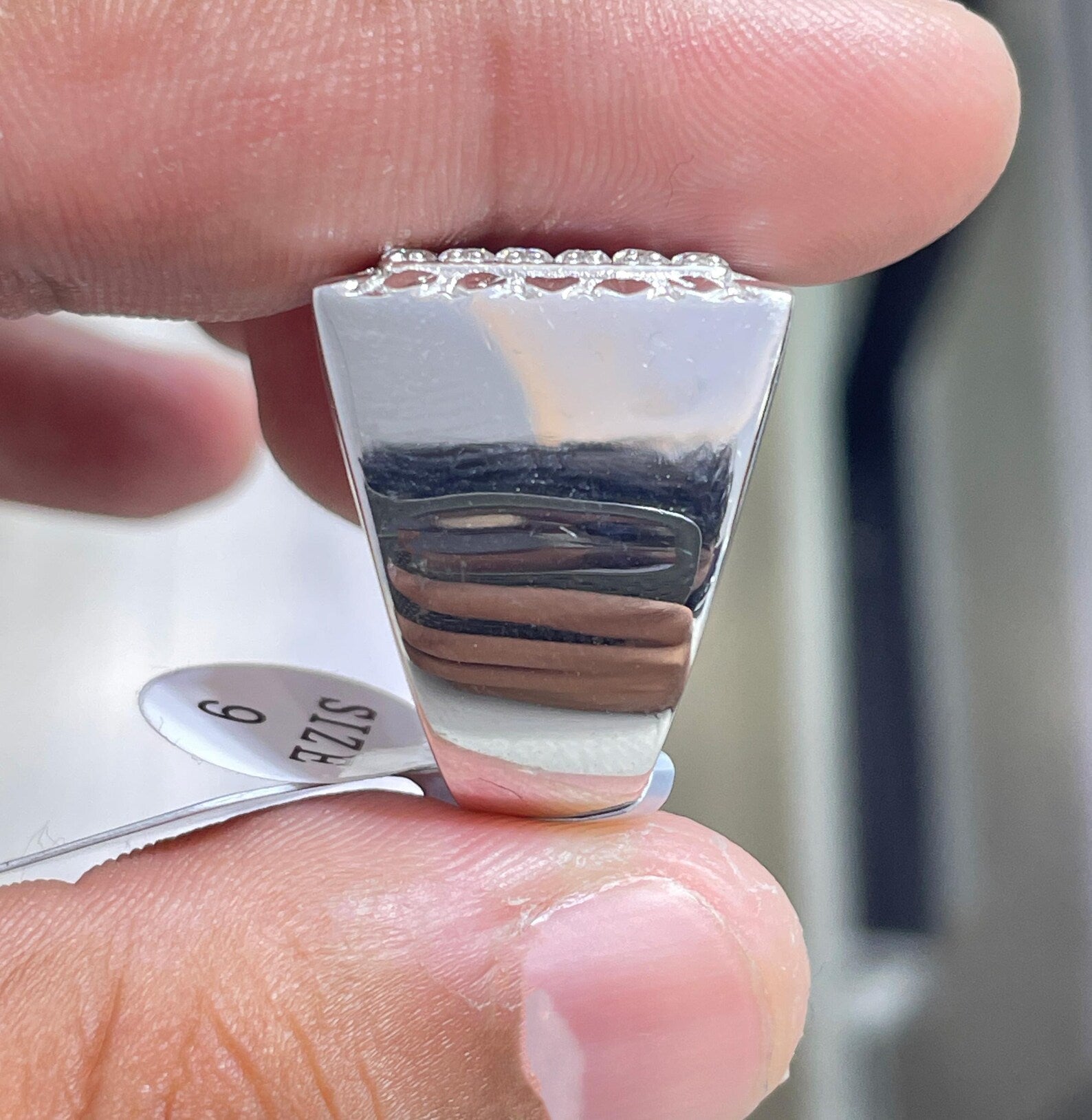 Men Moissanite Ring Square Shaped [2.07 CTW] in 925 Sterling Silver