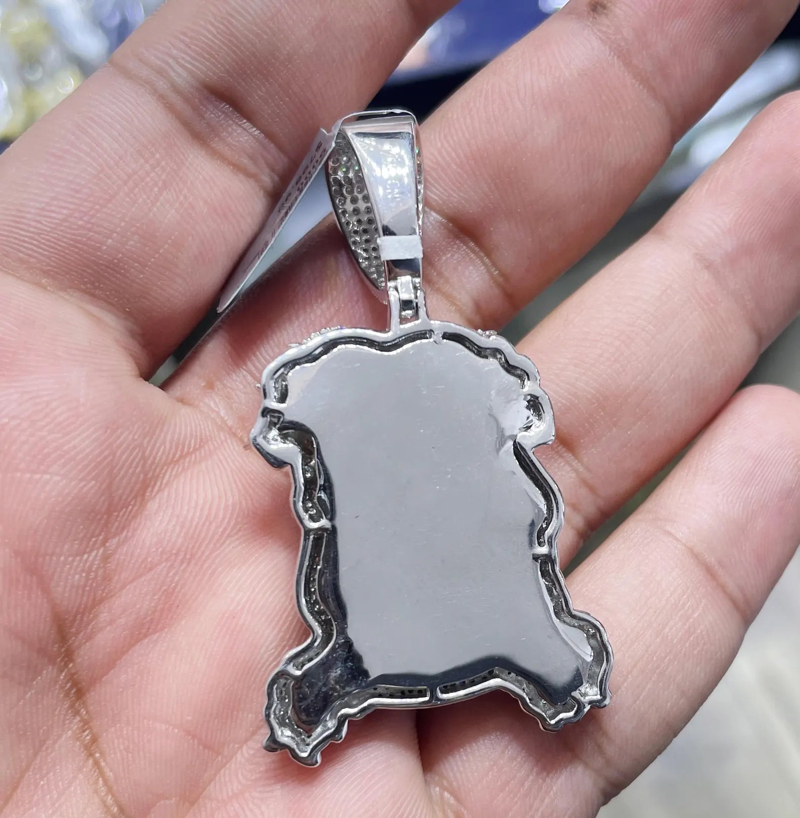 3D Jesus Face Pendant VVS1 Moissanite [5.65 CTW] 925 Sterling Silver