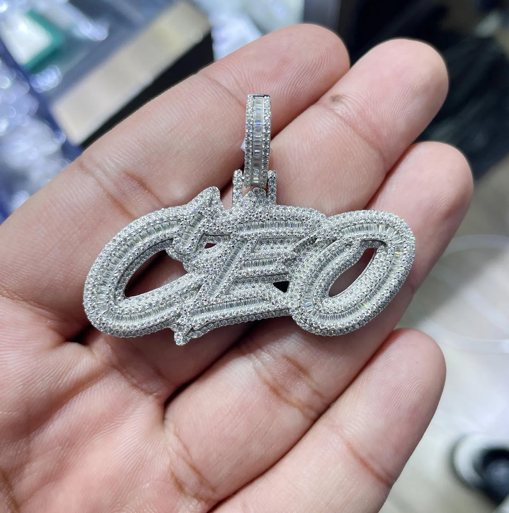 CEO Pendant VVS1 Moissanite [4.27 CTW] 925 Sterling Silver