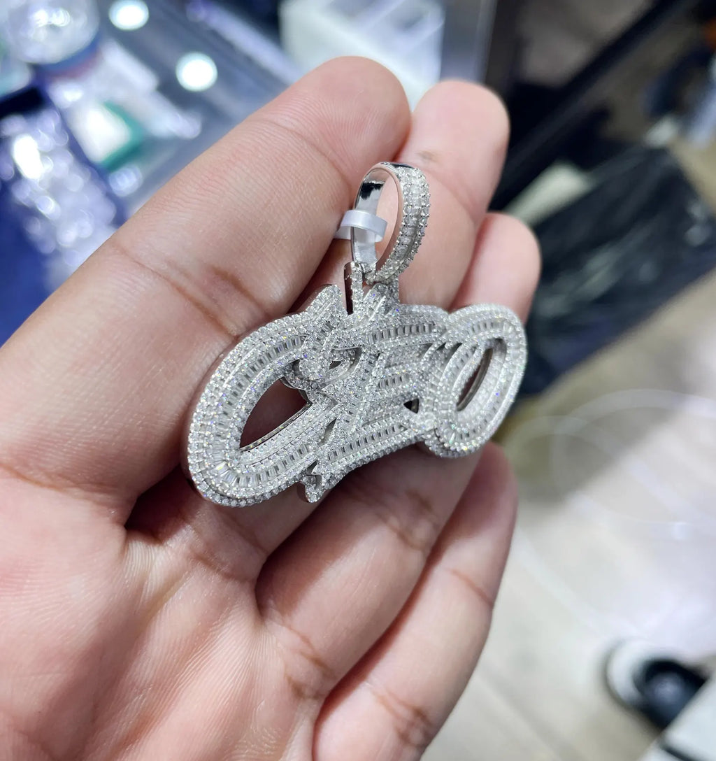 CEO Pendant VVS1 Moissanite [4.27 CTW] 925 Sterling Silver