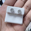 0.49 CTW Moissanite Stud Earrings 925 Sterling Silver