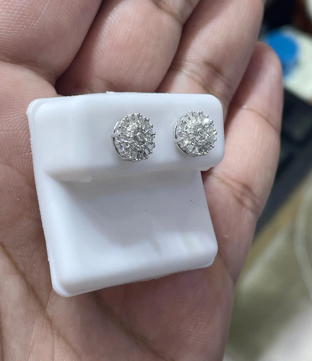 0.56 CTW Moissanite Classic Stud Earrings 925 Sterling Silver