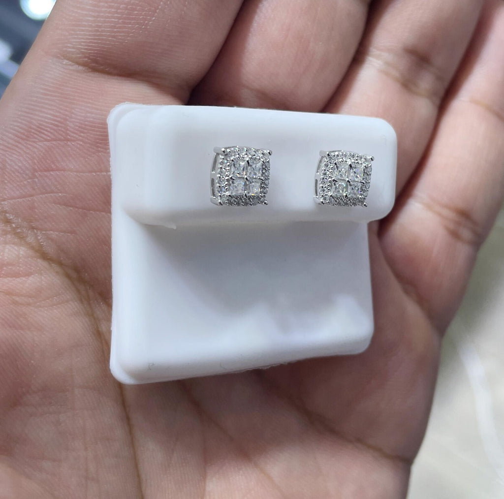 0.66 CTW Moissanite Stud Earrings 925 Sterling Silver