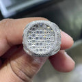 Men Moissanite Ring Iced Out Baguette [7.31 CTW] in 925 Sterling Silver
