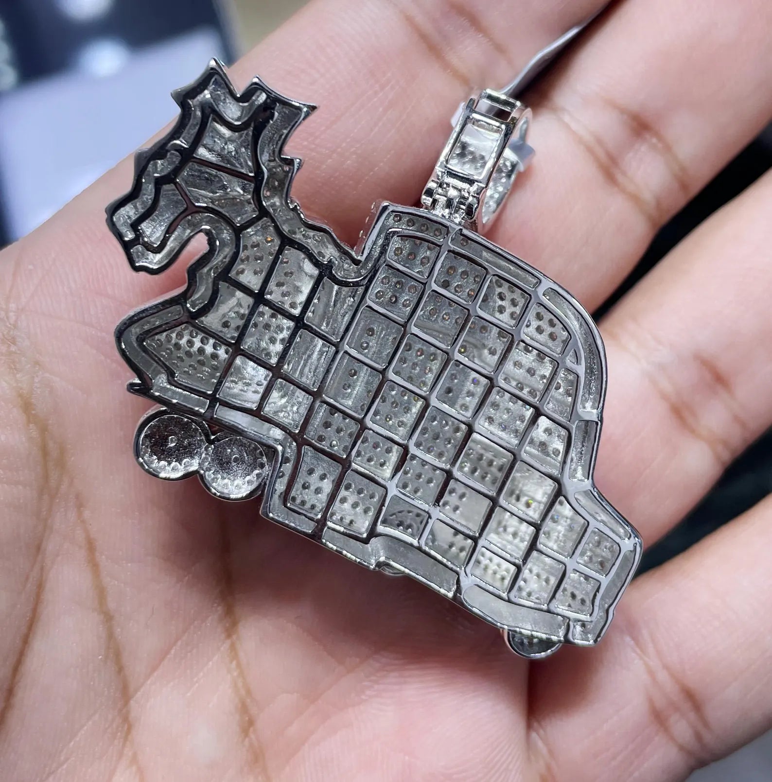 Custom Truck Money VVS1 Moissanite [5.48CTW] 925 Sterling Silver