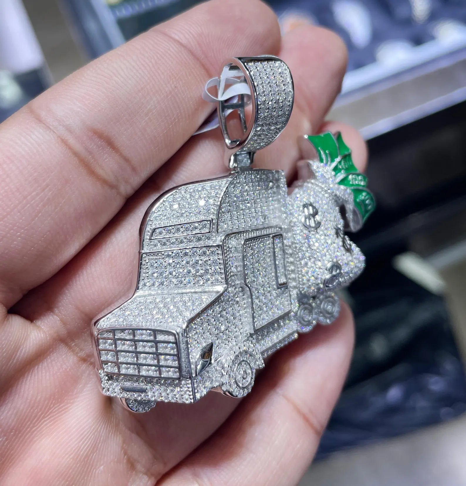 Custom Truck Money VVS1 Moissanite [5.48CTW] 925 Sterling Silver